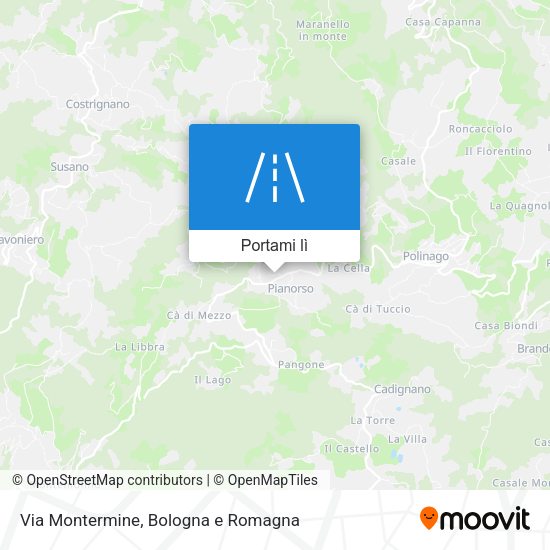 Mappa Via Montermine