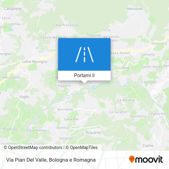 Mappa Via Pian Del Valle