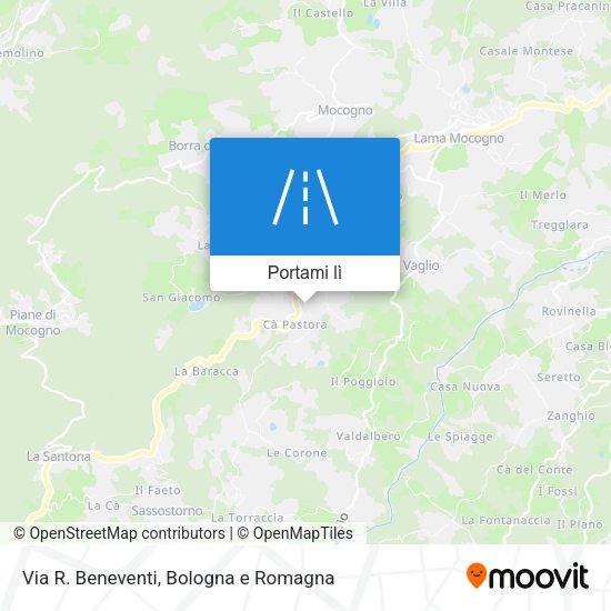Mappa Via R. Beneventi