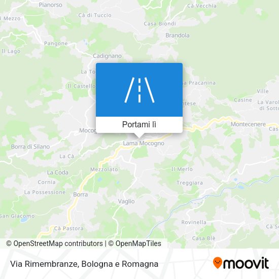 Mappa Via Rimembranze