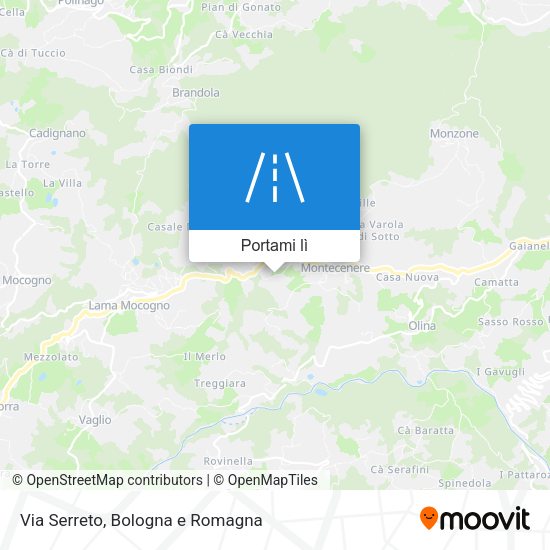 Mappa Via Serreto