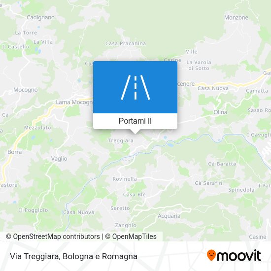 Mappa Via Treggiara