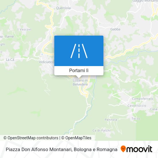 Mappa Piazza Don Alfonso Montanari