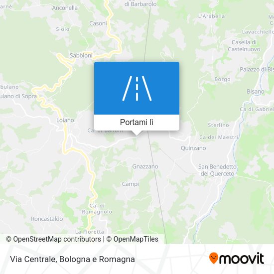 Mappa Via Centrale