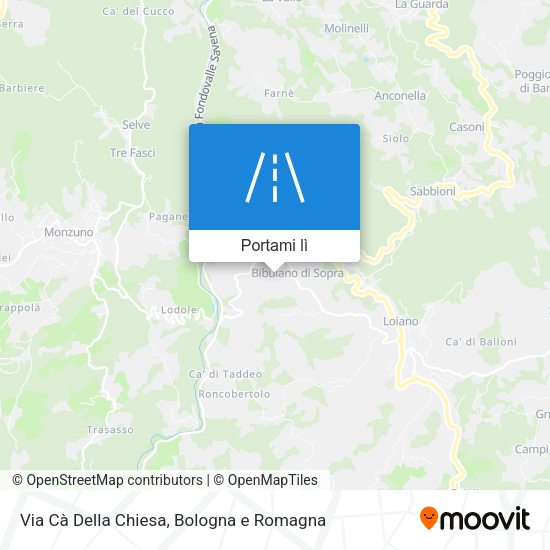 Mappa Via Cà Della Chiesa