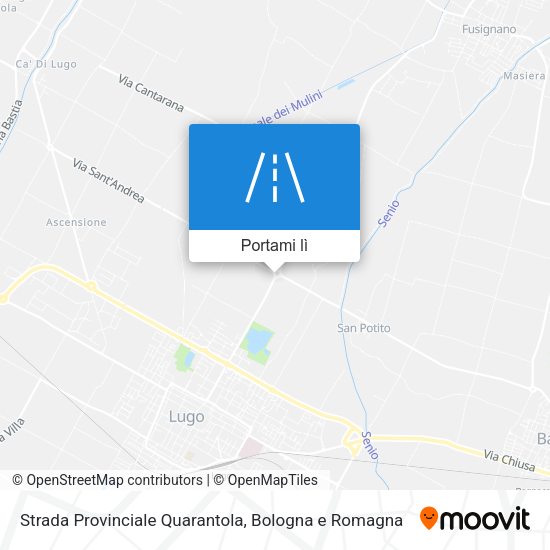 Mappa Strada Provinciale Quarantola