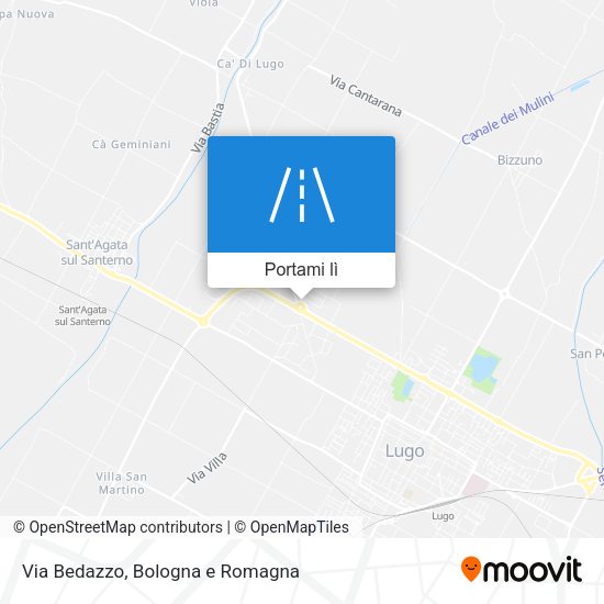 Mappa Via Bedazzo