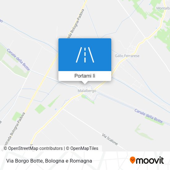 Mappa Via Borgo Botte