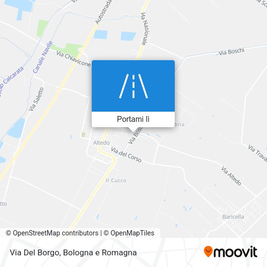 Mappa Via Del Borgo