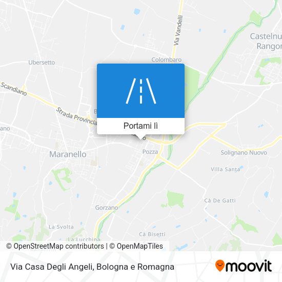 Mappa Via Casa Degli Angeli