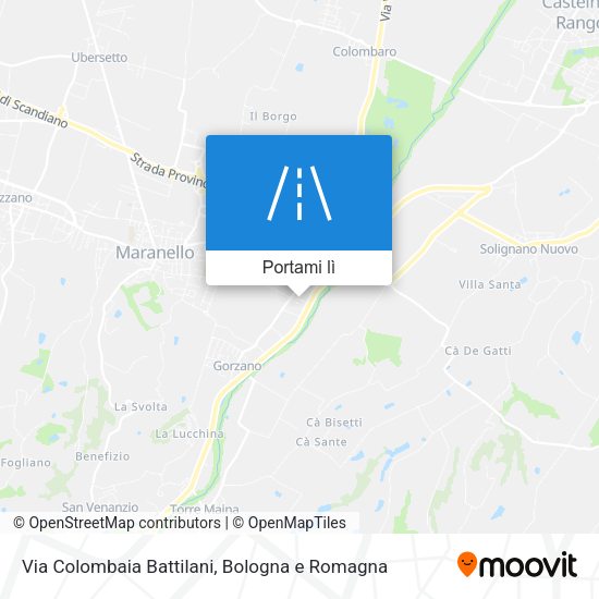 Mappa Via Colombaia Battilani