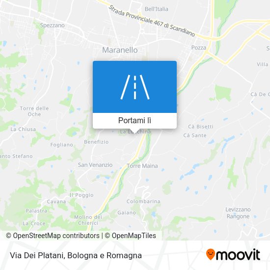 Mappa Via Dei Platani