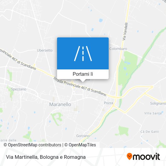 Mappa Via Martinella
