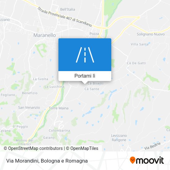 Mappa Via Morandini