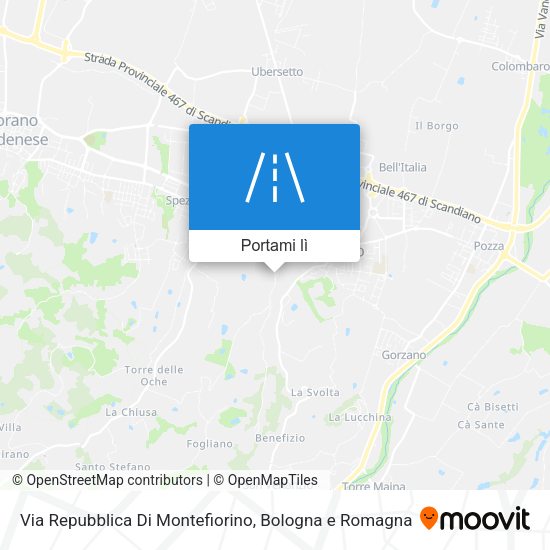 Mappa Via Repubblica Di Montefiorino