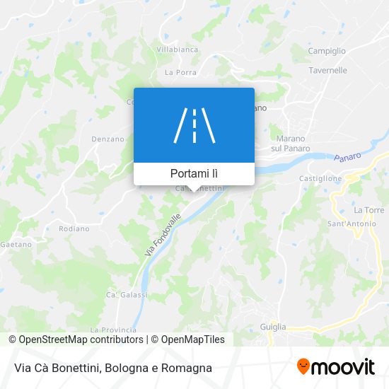 Mappa Via Cà Bonettini