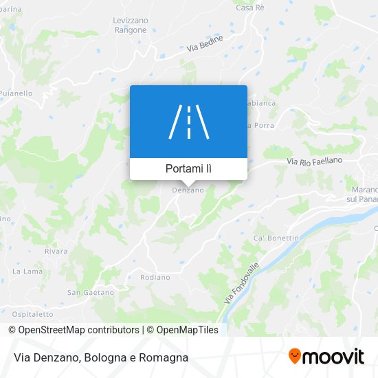 Mappa Via Denzano
