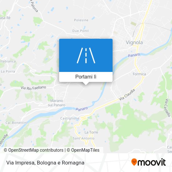 Mappa Via Impresa