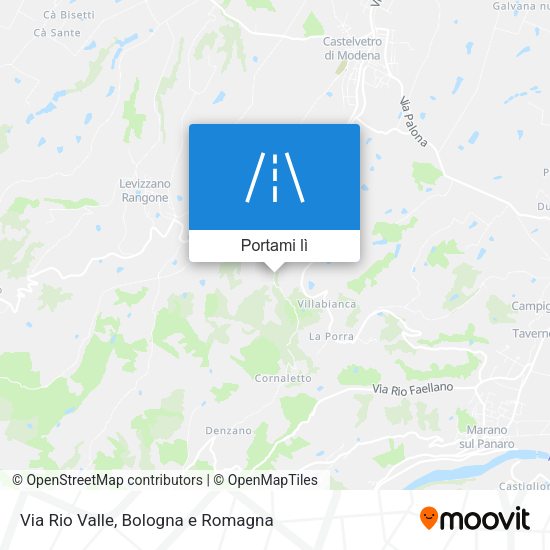 Mappa Via Rio Valle
