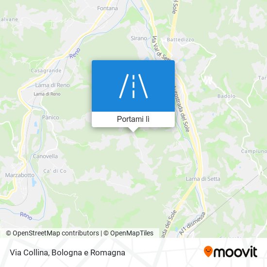 Mappa Via Collina