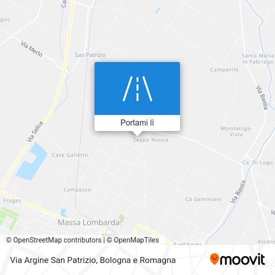 Mappa Via Argine San Patrizio