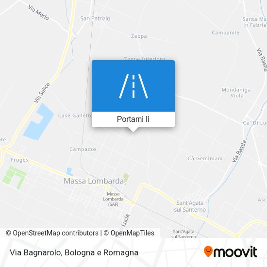 Mappa Via Bagnarolo
