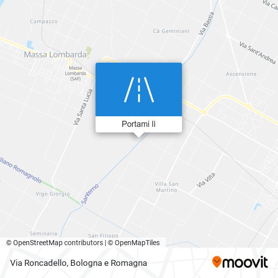 Mappa Via Roncadello