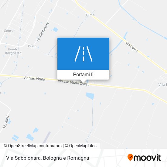 Mappa Via Sabbionara