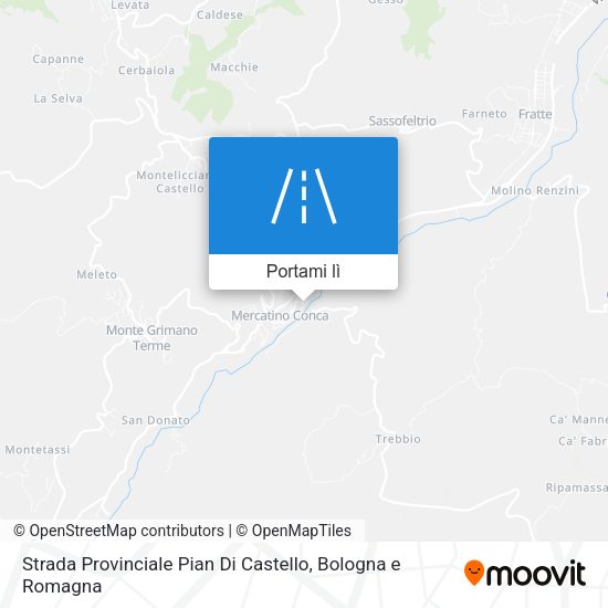 Mappa Strada Provinciale Pian Di Castello