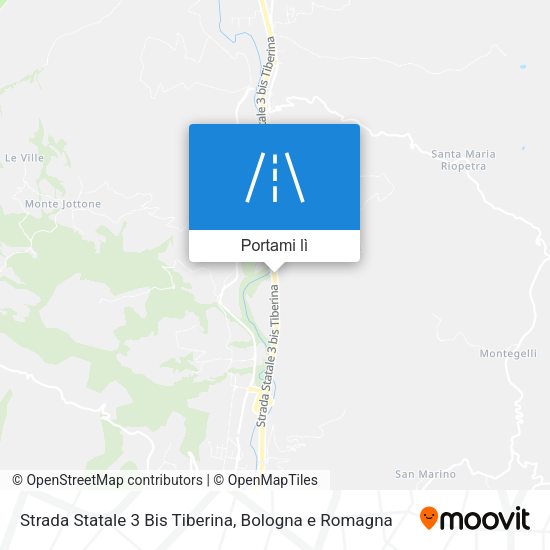 Mappa Strada Statale 3 Bis Tiberina