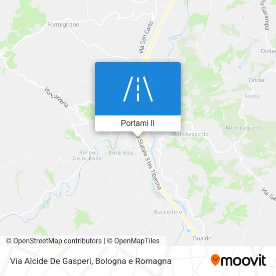 Mappa Via Alcide De Gasperi