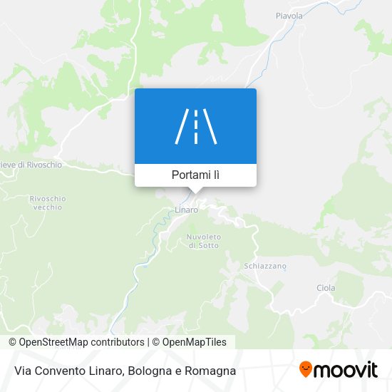 Mappa Via Convento Linaro