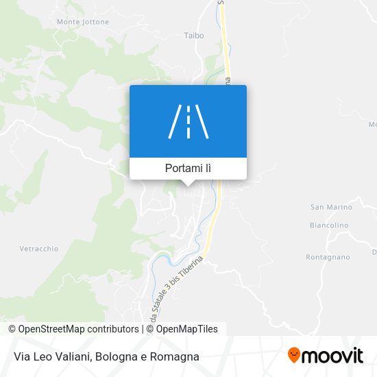 Mappa Via Leo Valiani