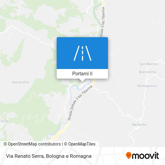 Mappa Via Renato Serra