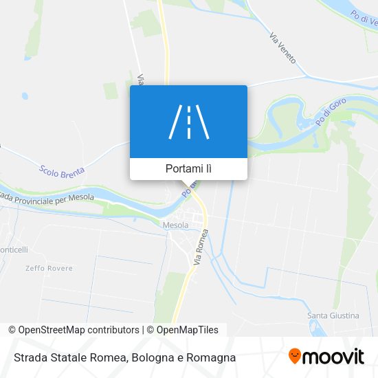 Mappa Strada Statale Romea