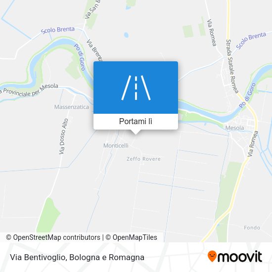 Mappa Via Bentivoglio