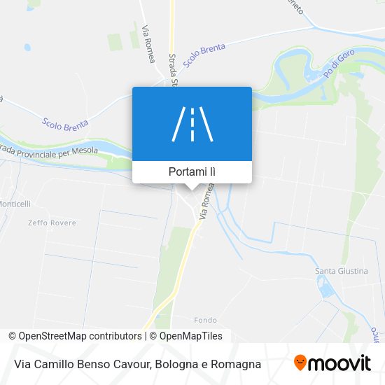 Mappa Via Camillo Benso Cavour