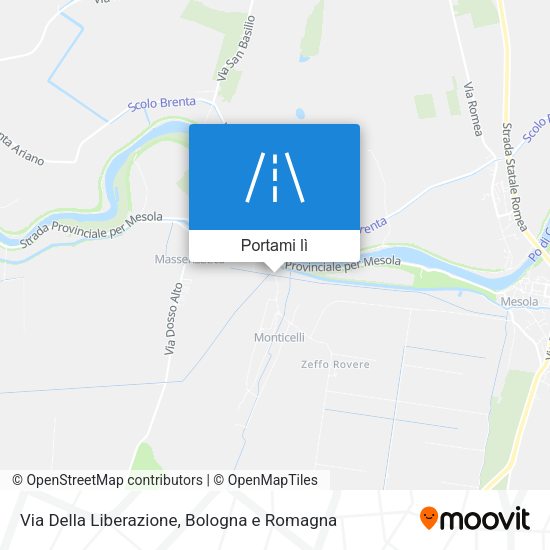 Mappa Via Della Liberazione