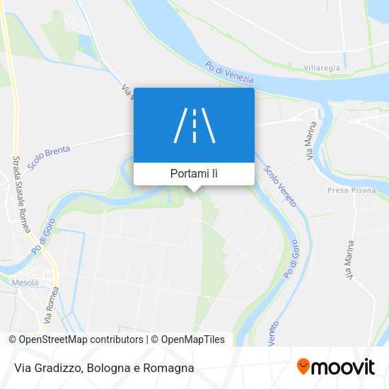 Mappa Via Gradizzo
