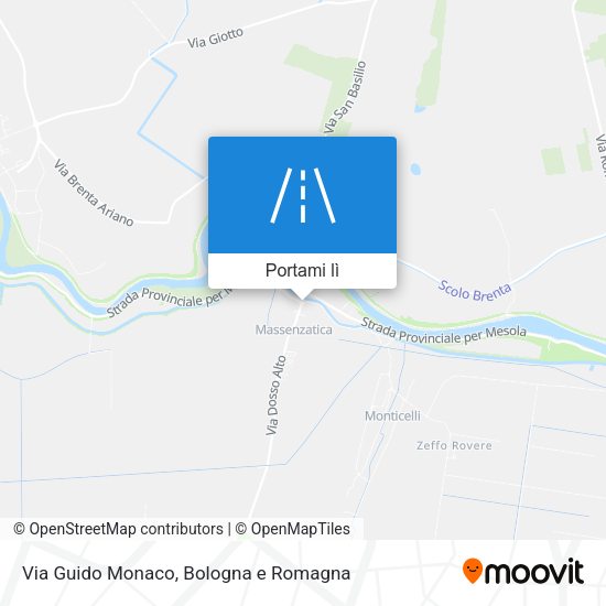 Mappa Via Guido Monaco