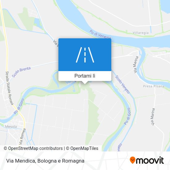 Mappa Via Mendica
