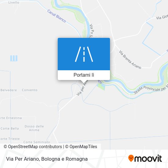 Mappa Via Per Ariano