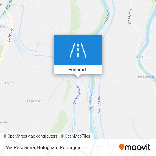 Mappa Via Pescarina