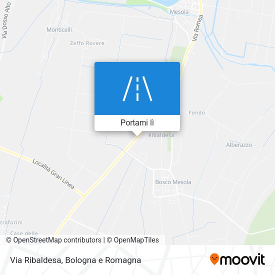 Mappa Via Ribaldesa