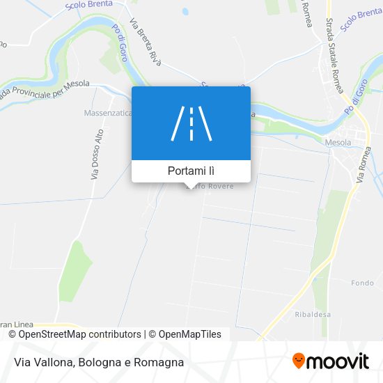 Mappa Via Vallona