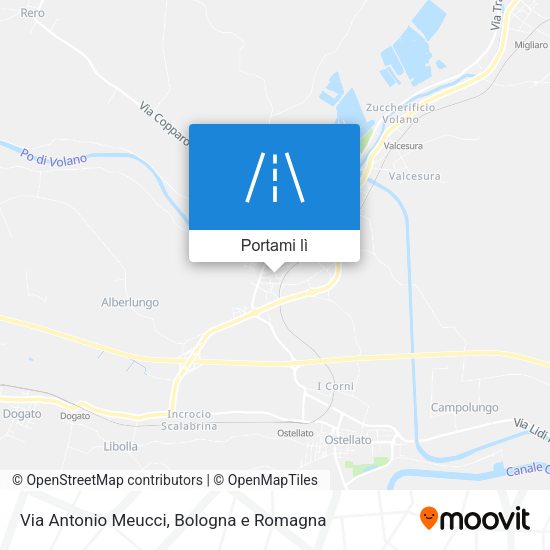 Mappa Via Antonio Meucci