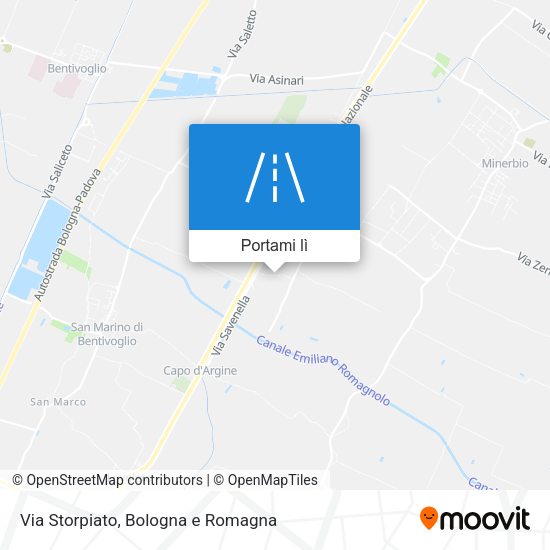 Mappa Via Storpiato