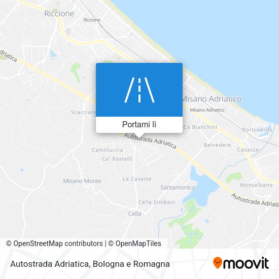 Mappa Autostrada Adriatica