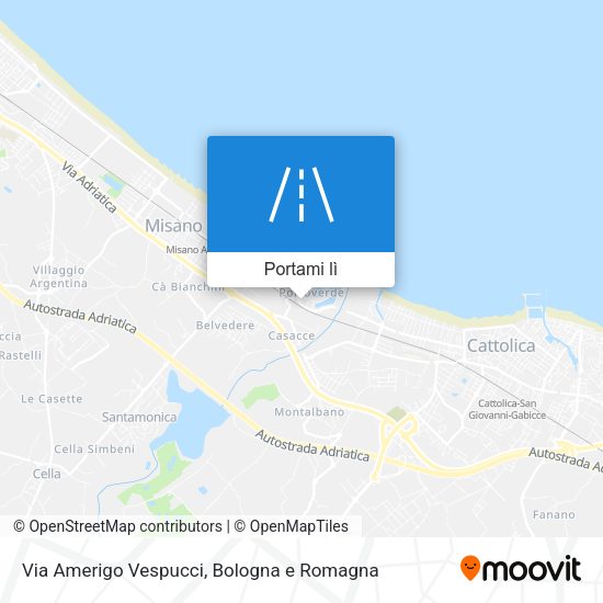 Mappa Via Amerigo Vespucci