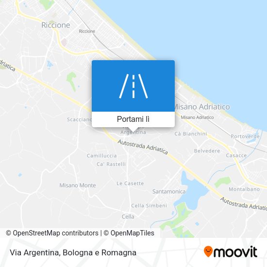 Mappa Via Argentina